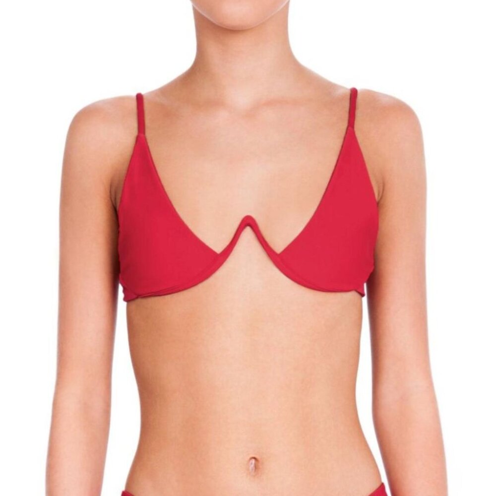 BĀMBA SWIM Cherry Red VINO TOP + PRINCE BOTTOMS! RARE! ★,｡･:*:･ﾟ☆｡･:*:･ﾟ★*:･ﾟ☆
